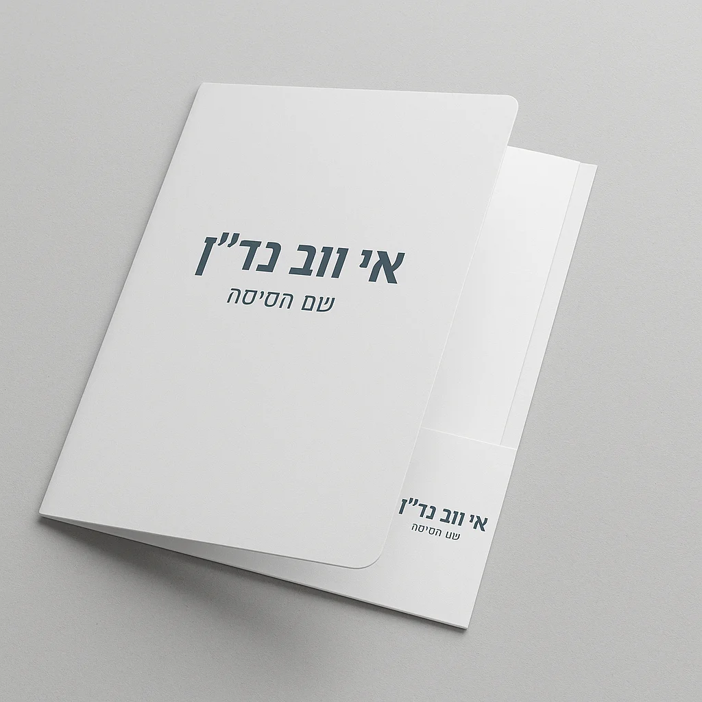גודל A-4 כיס אחד