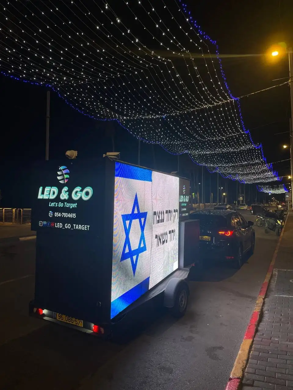 פרסום על מסכי LED ניידים