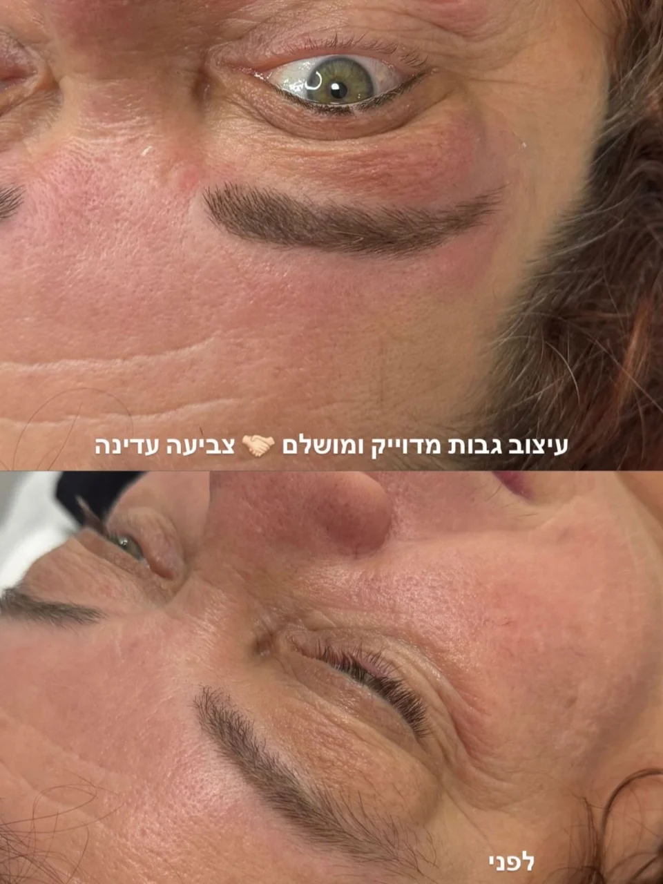 עיצוב גבות + צבע