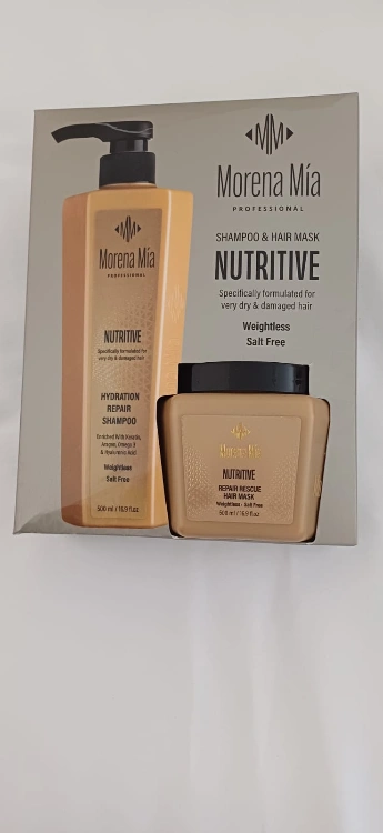 מסיכה ושמפו ללא מלחים לאחר החלקה - לשיער רגיל ויבש