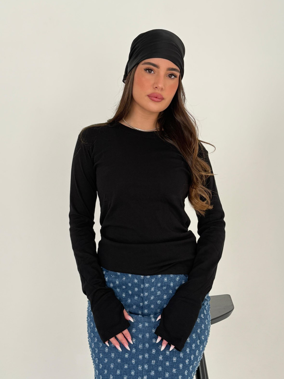 חולצת בייסיק כפפה