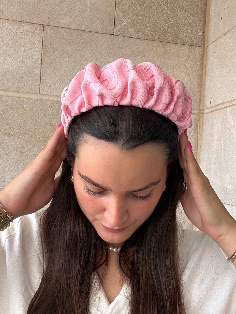 קשת נפח-ורוד עיטורים