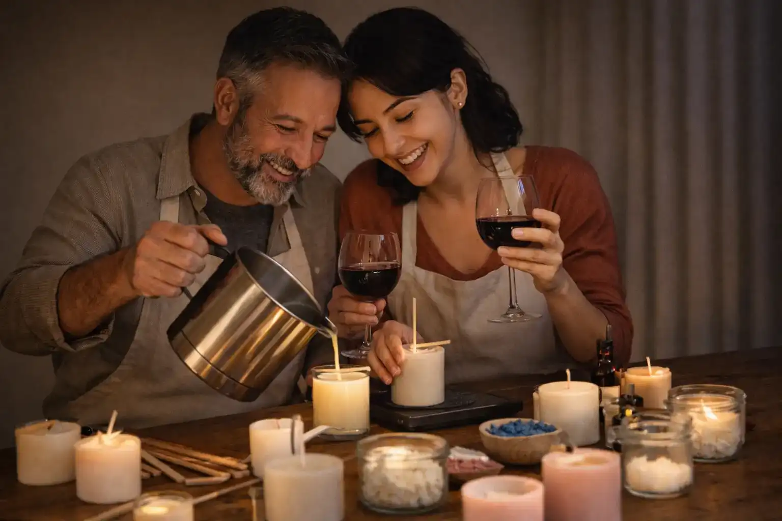 סדנת נרות זוגית באילת - להדליק את היצירתיות והרומנטיקה