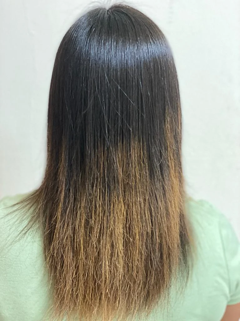 החלקה לשיער צבוע