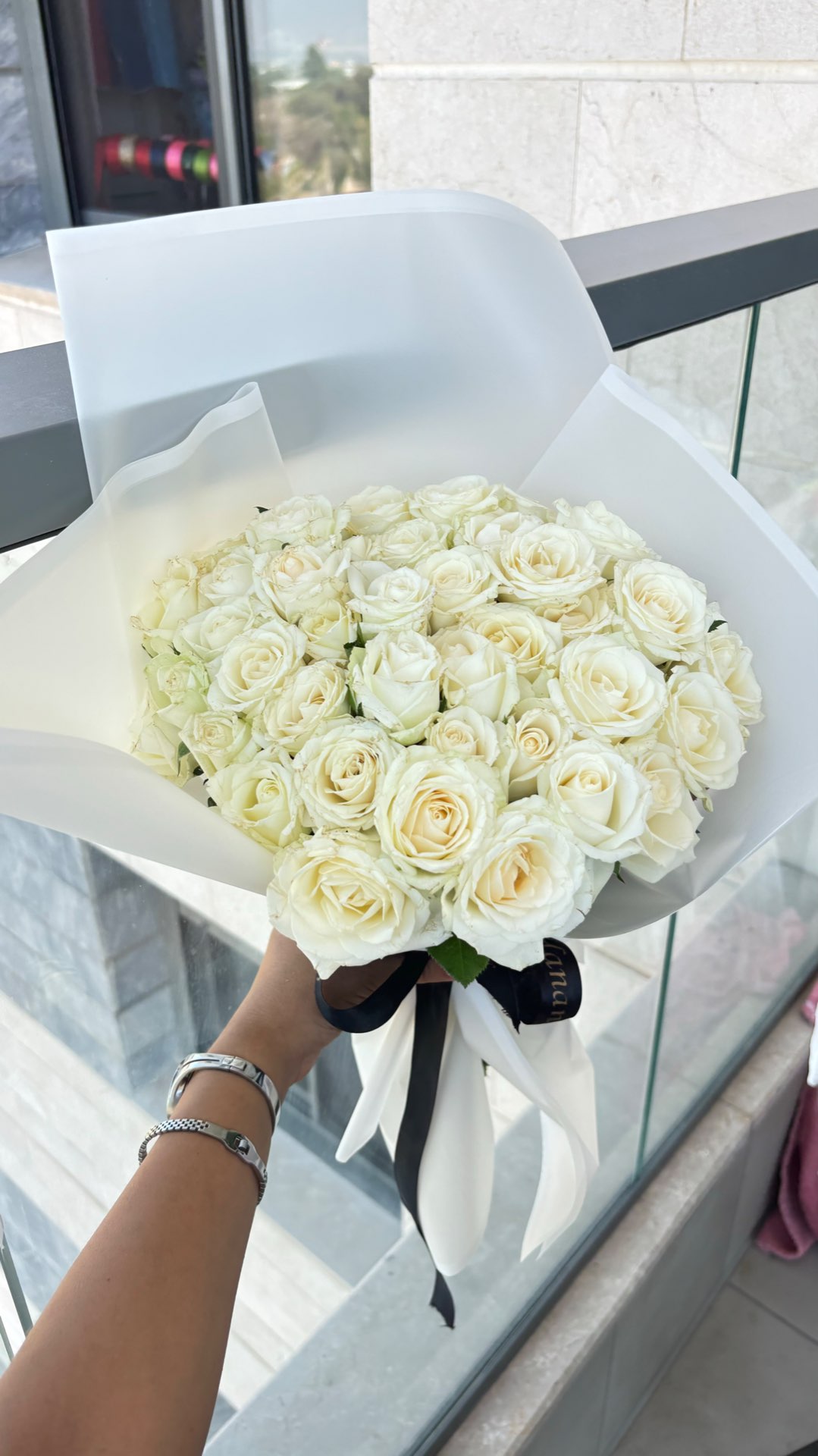 זר ורדים לכלה - לחדר התארגנות