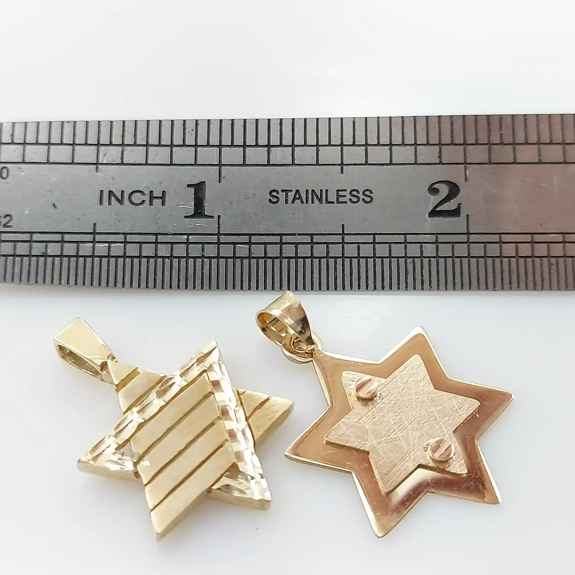 מגן דוד החיבור האלוהי – תליון זהב יהודי 14K
