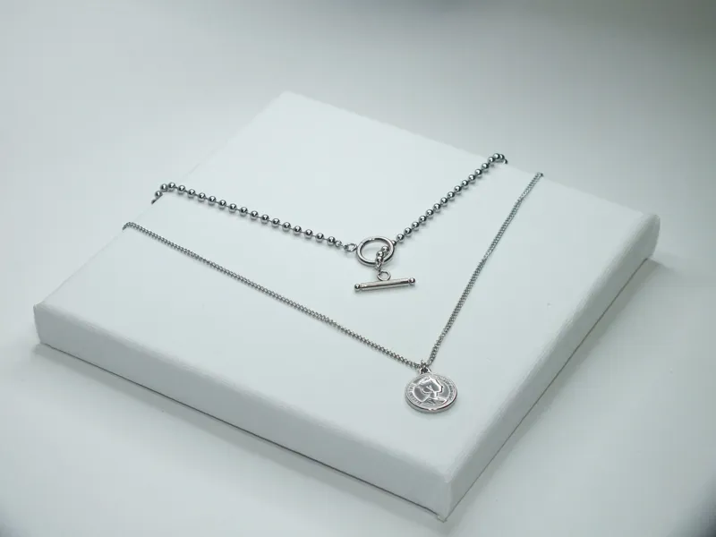 סט שרשראות "CHARLLOTE" כסוף