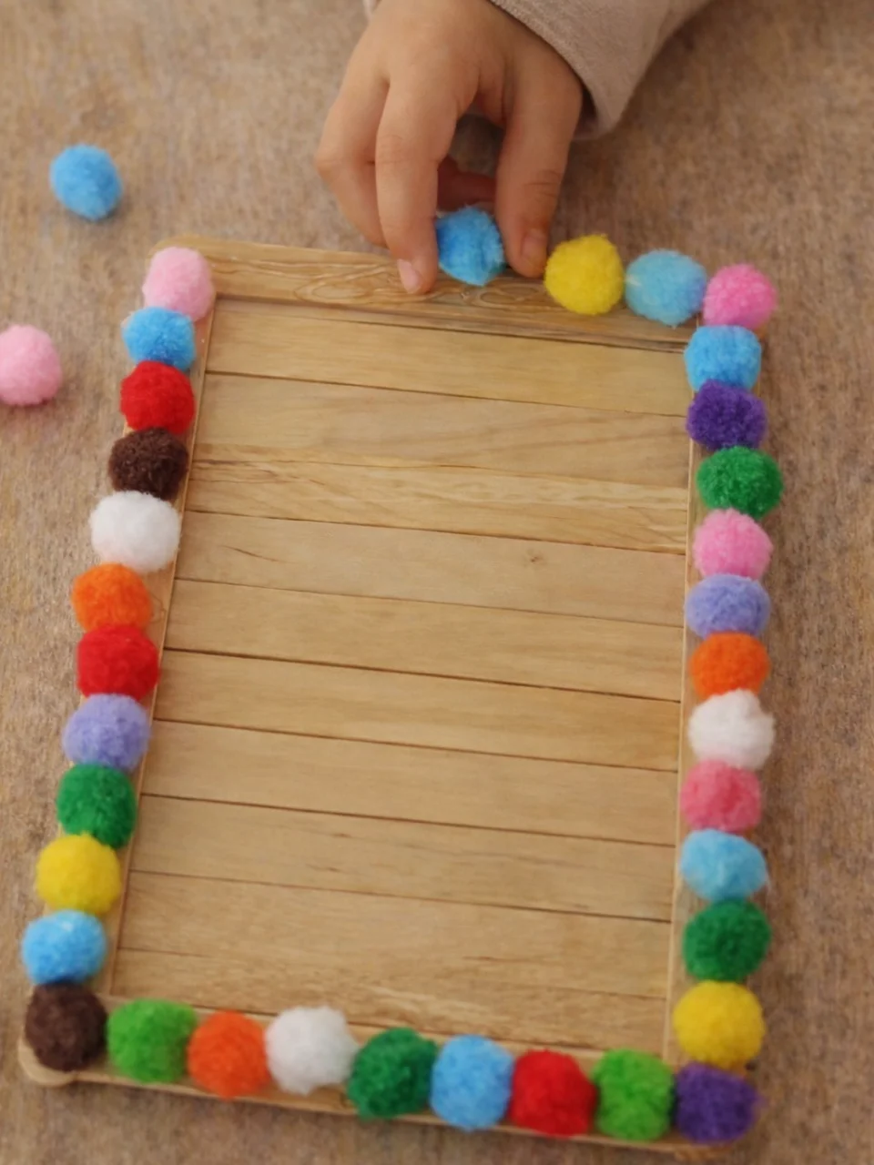 Colorful Popsicle Stick Stands