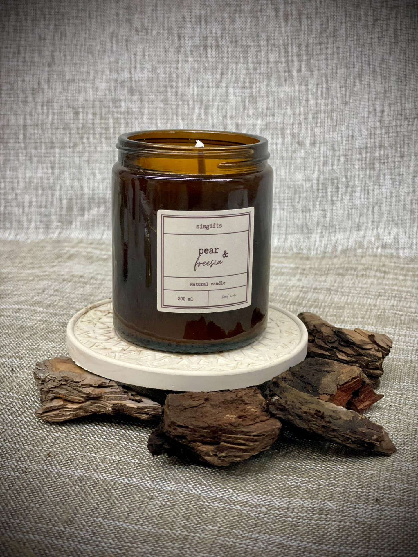 נר בעבודת יד