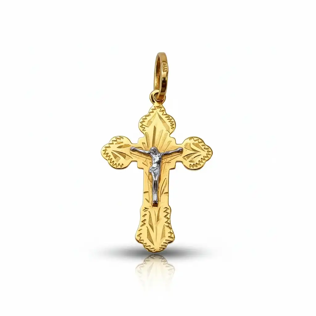 צלב זהב 14K