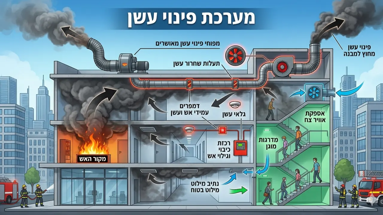 תכנון מערכות פינוי עשן