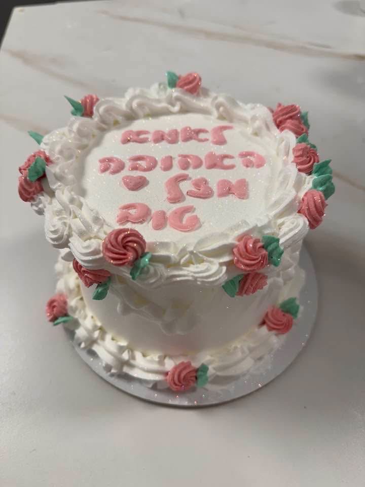 עוגת פרחים