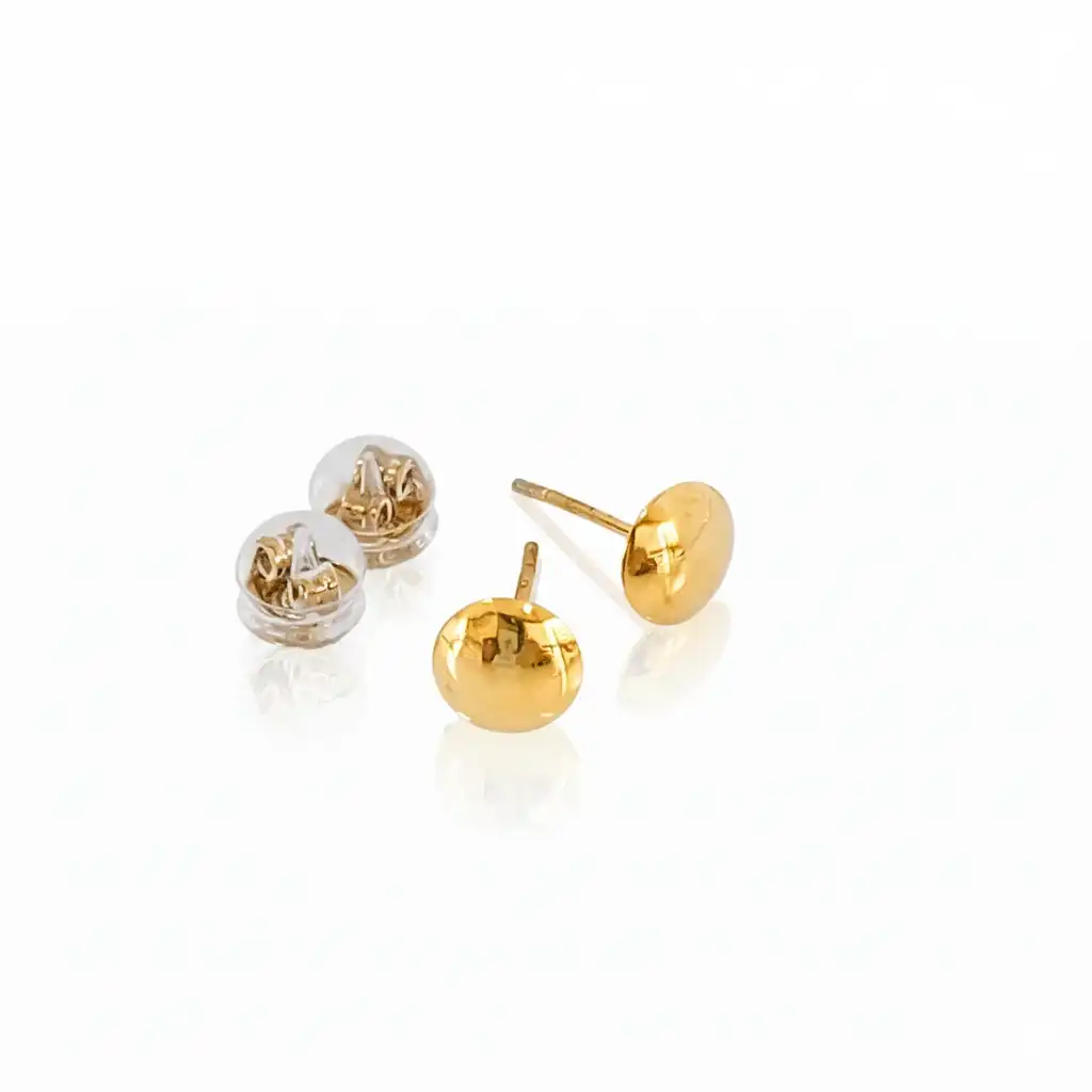 עגילים צמודים לנערה זהב 14K