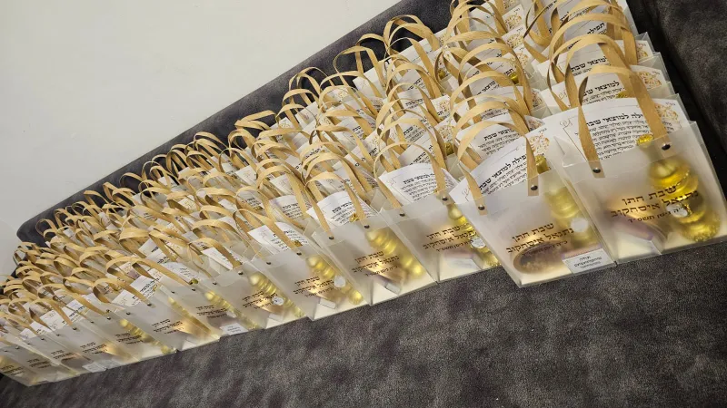 מזכרת לשבת חתן - סט הבדלה יוקרתי