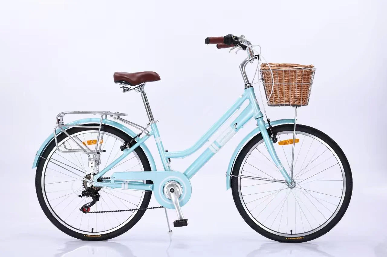 אופני נשים - תכלת עם סלסלה