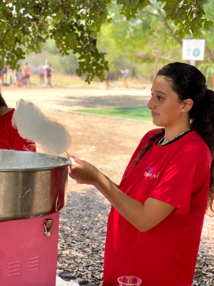 דוכן סוכר ופופקורן