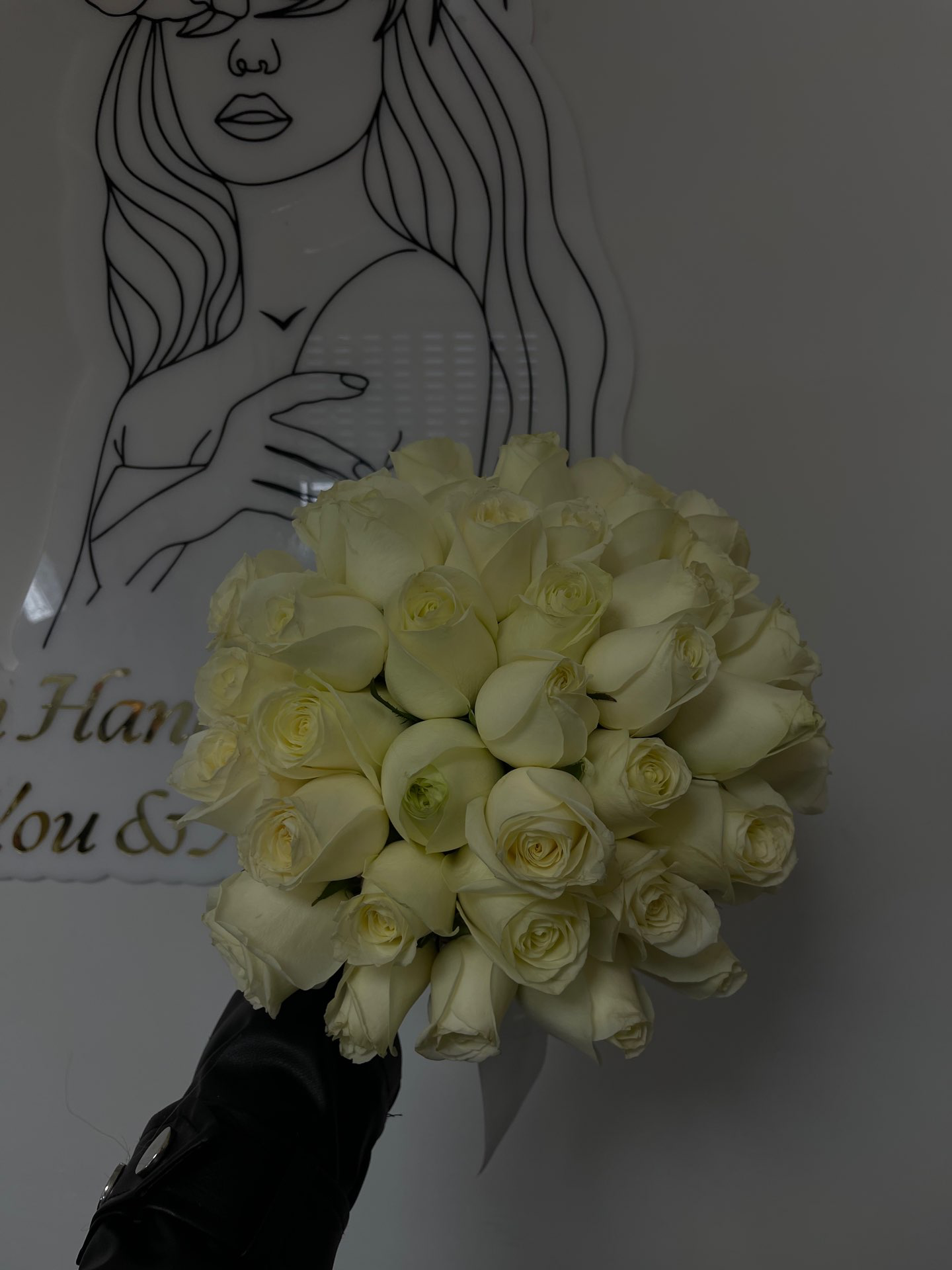 זר כלה ורדים קלאסי