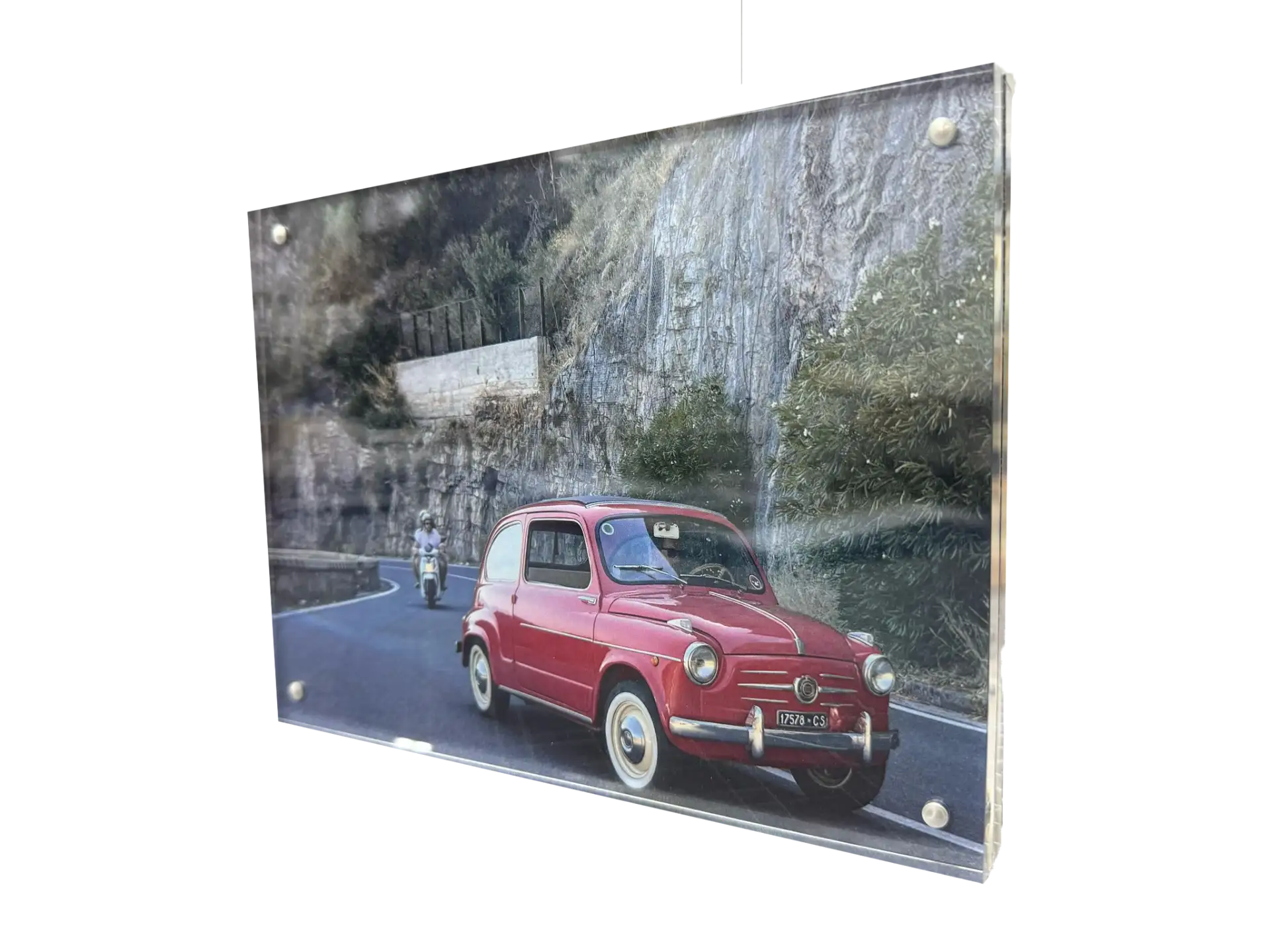 Double sided glass stand 10*15 cm