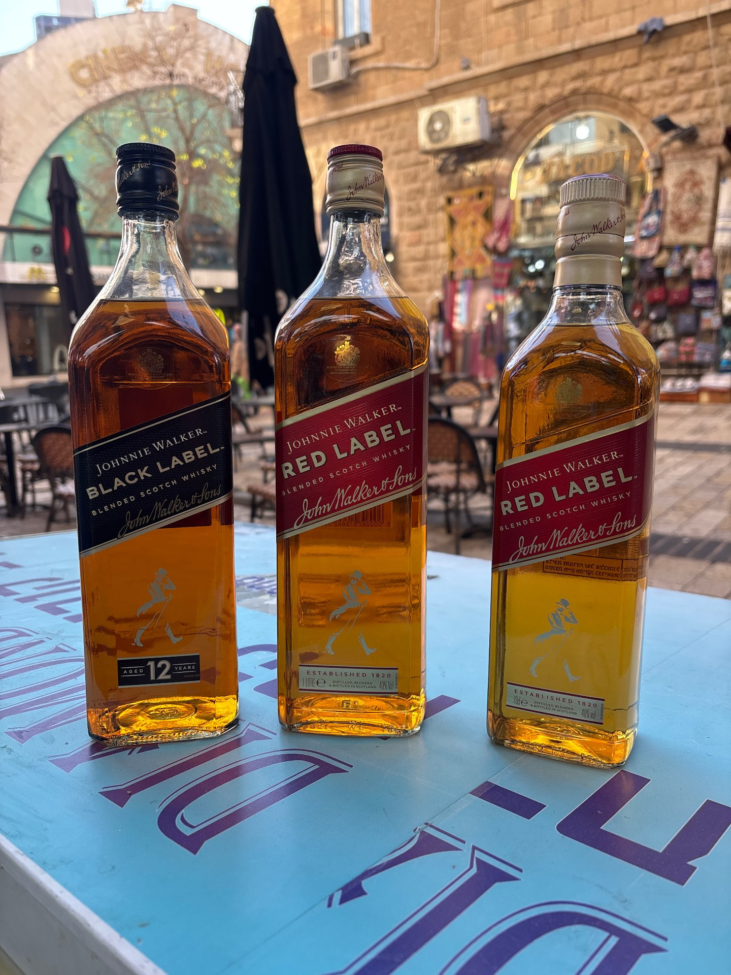 ויסקי רד לייבל בלק לייבל 170