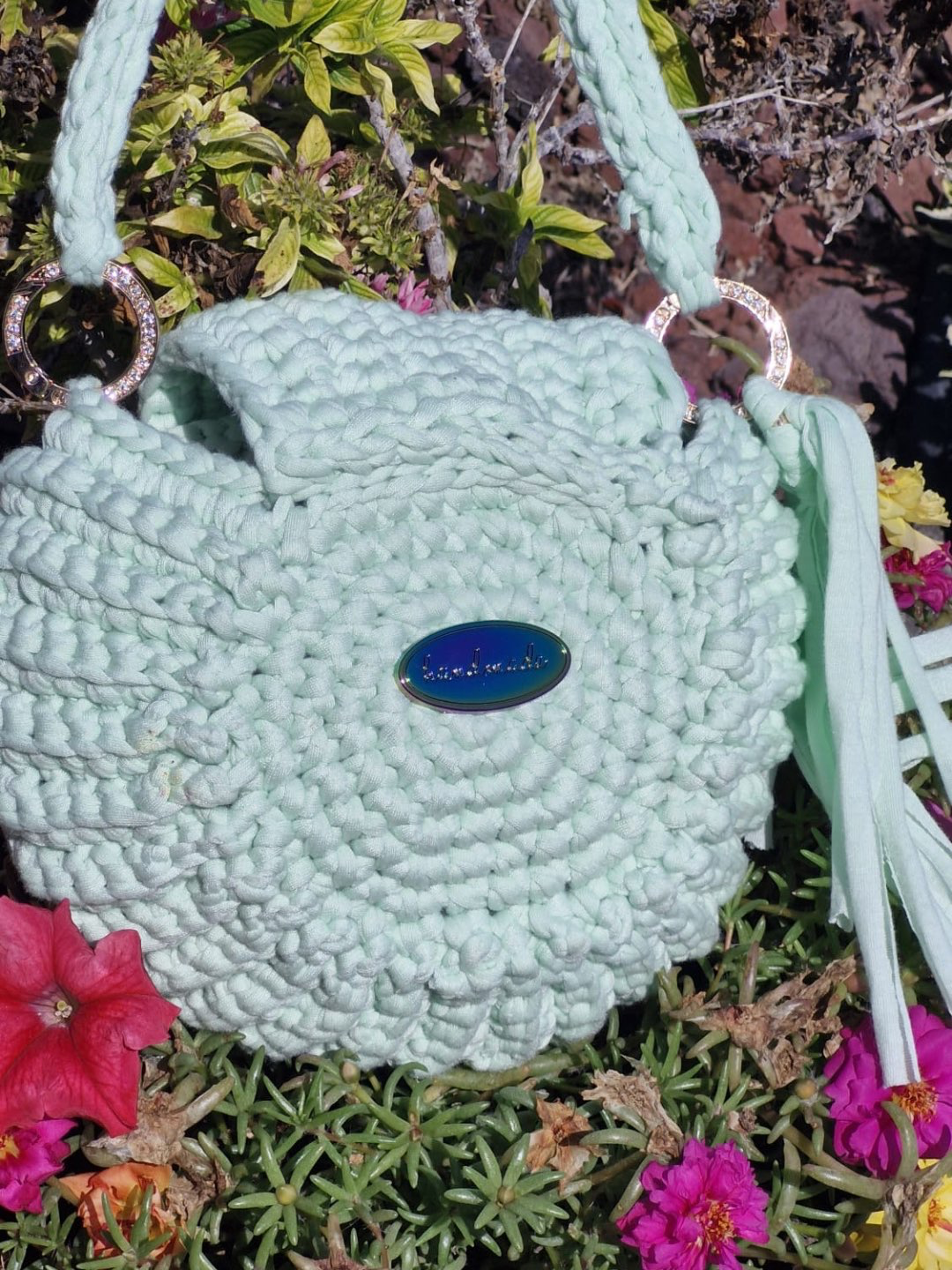 תיק צד צדפה בעבודת יד