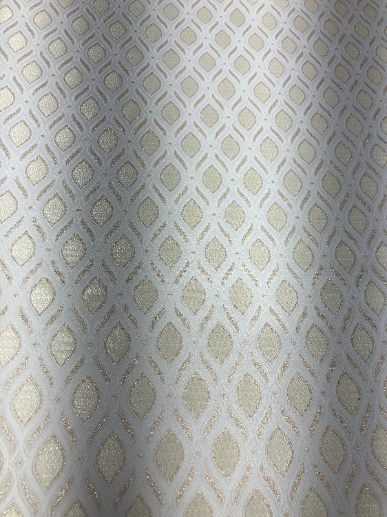 ז׳קארד דגם גלים צבע לבן