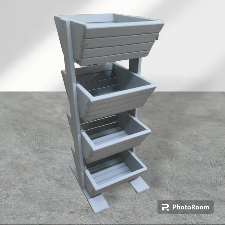 עגלת ירקות ופירות מעוצבת .