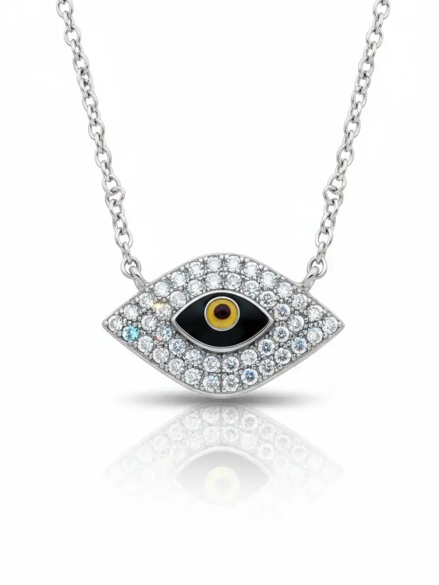 תליון נגד עין הרע כסף 925 כולל שרשרת