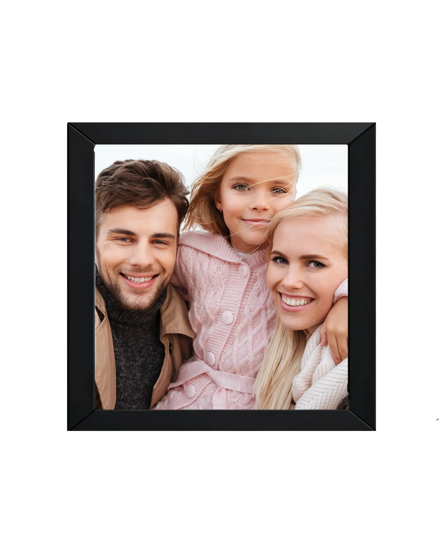  A framed photo to hang on the wall 20*20 cm