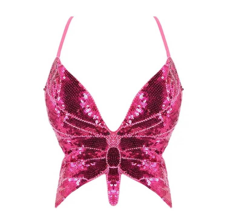 טופ פרפר ורוד