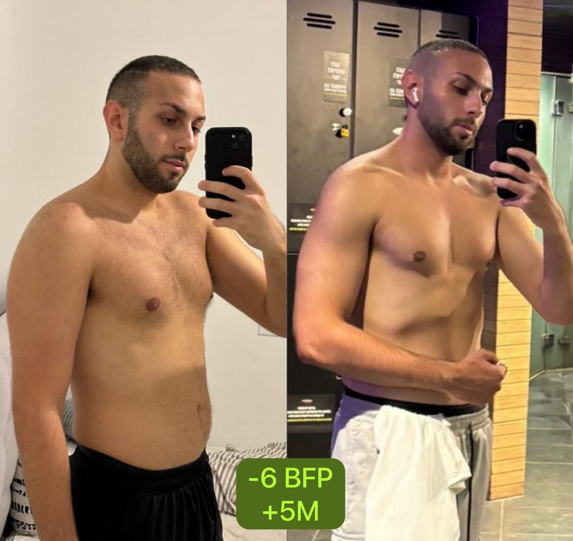 לפני ואחרי 👑💪