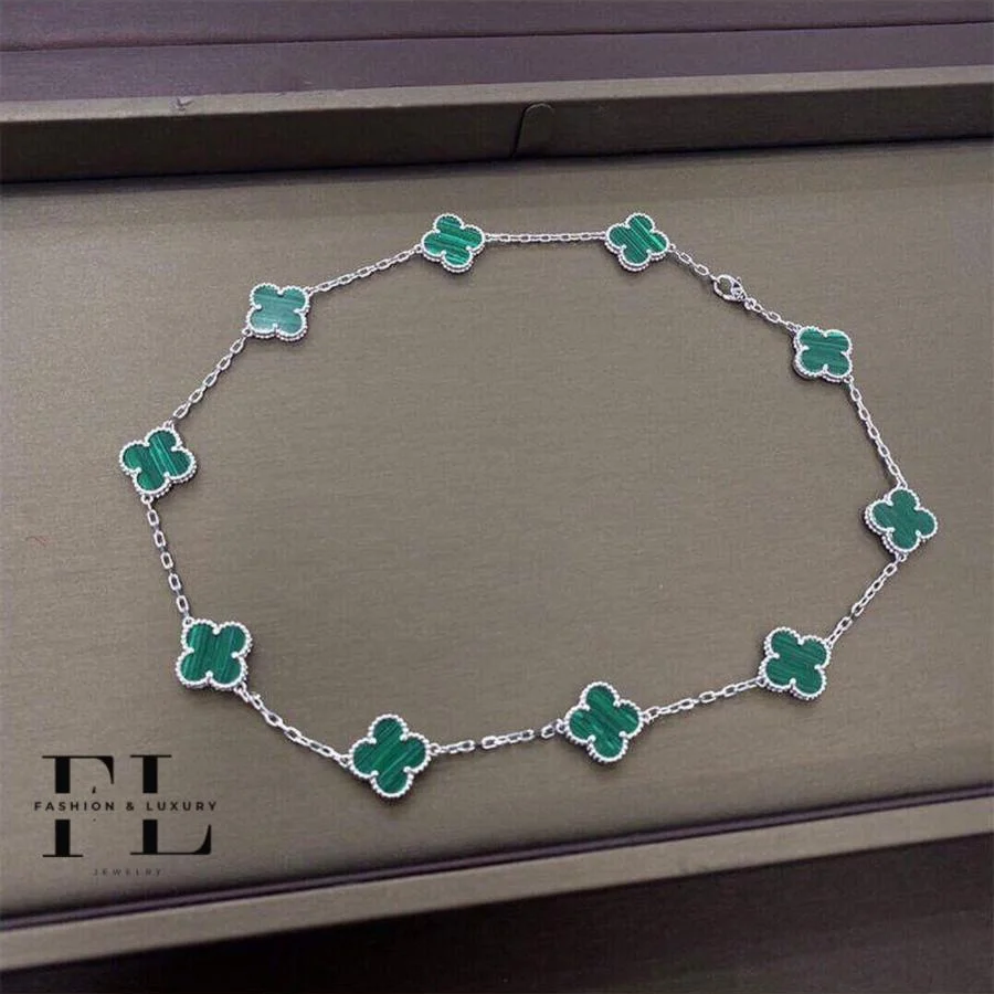 שרשרת ואן קליף עשרה תלתנים כסף טהור 925