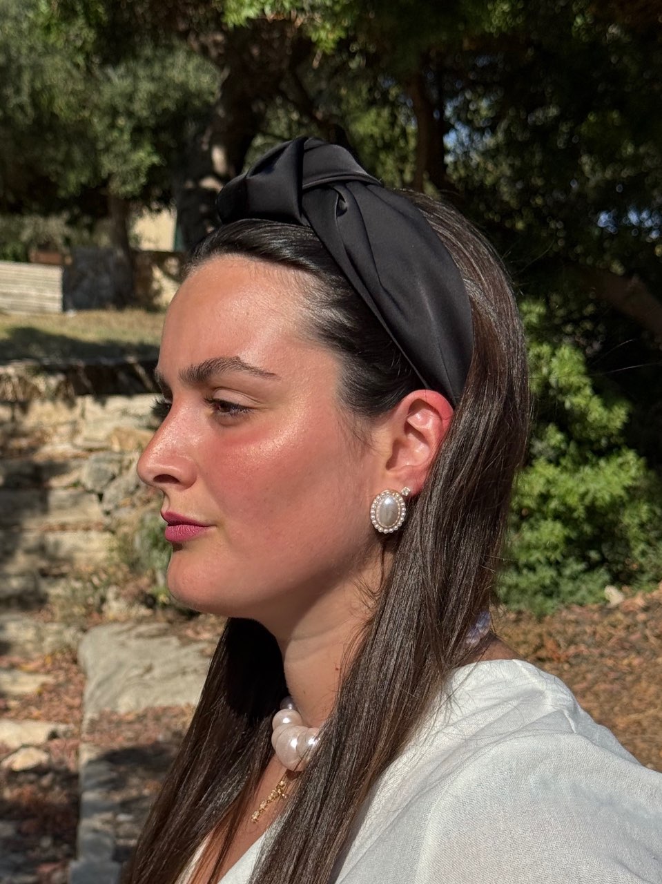 קשת קשירה סאטן-שחור