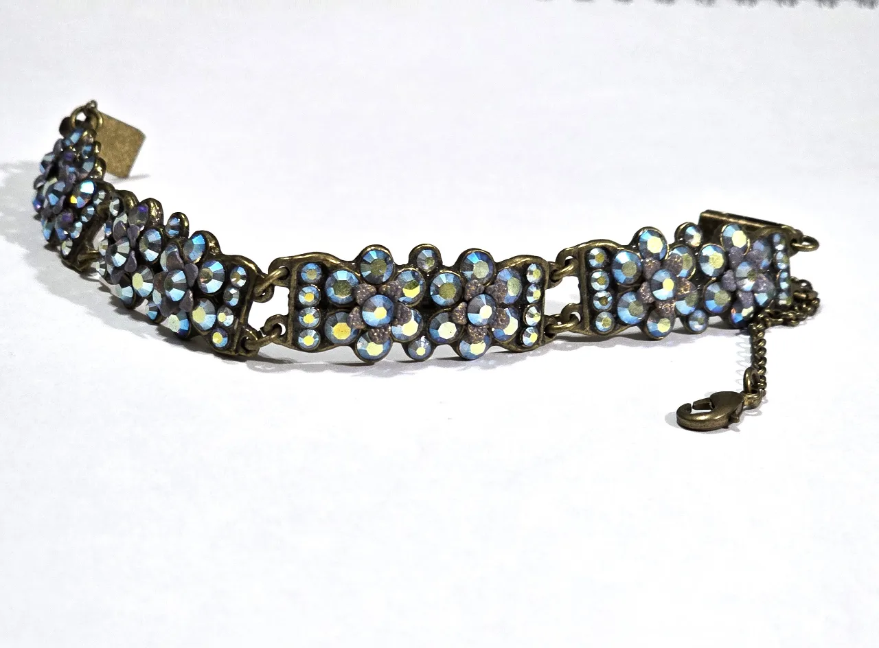 צמיד מבית מיכל נגרין אבני סברובסקי בתורכיז