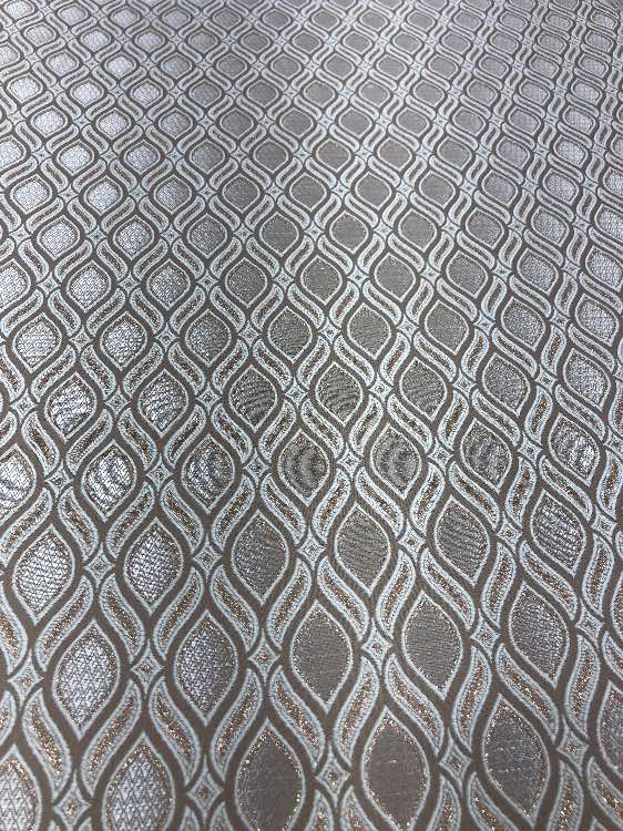 ז׳קארד דגם גלים צבע חום