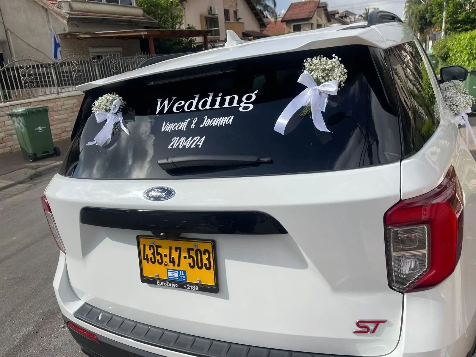 קישוטי חתונה לרכב 
