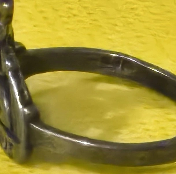 טבעת לאישה מכסף חתומה 925, מזל דלי- AQUARIUS, משקל 2.58 גרם. 2.58 גר'