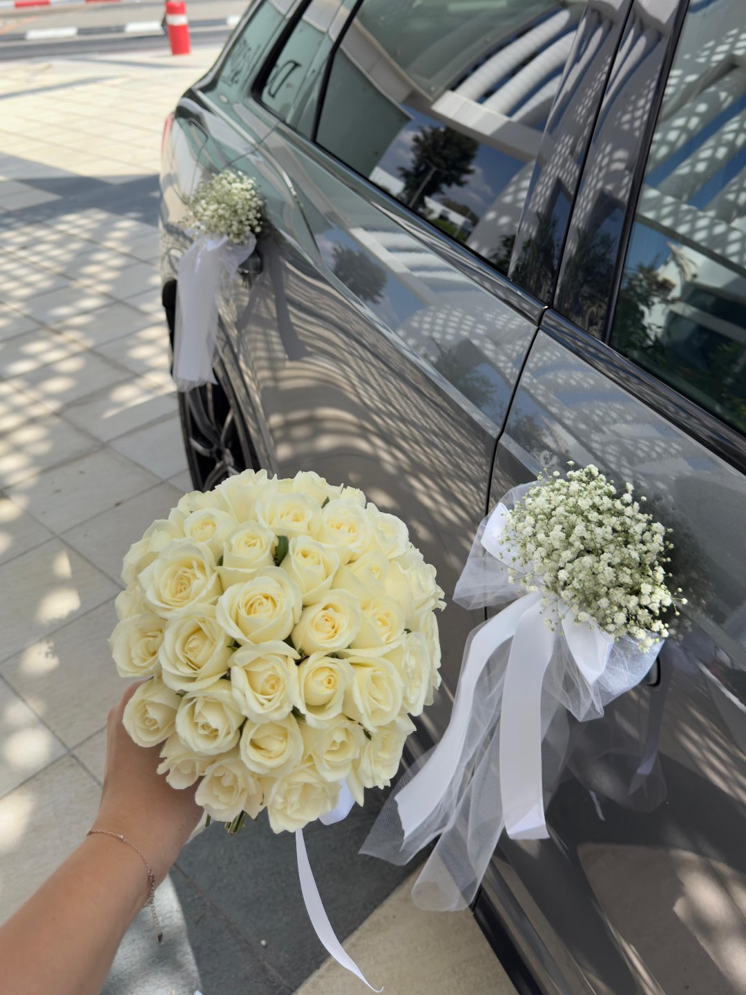 זר כלה | קישוט רכב