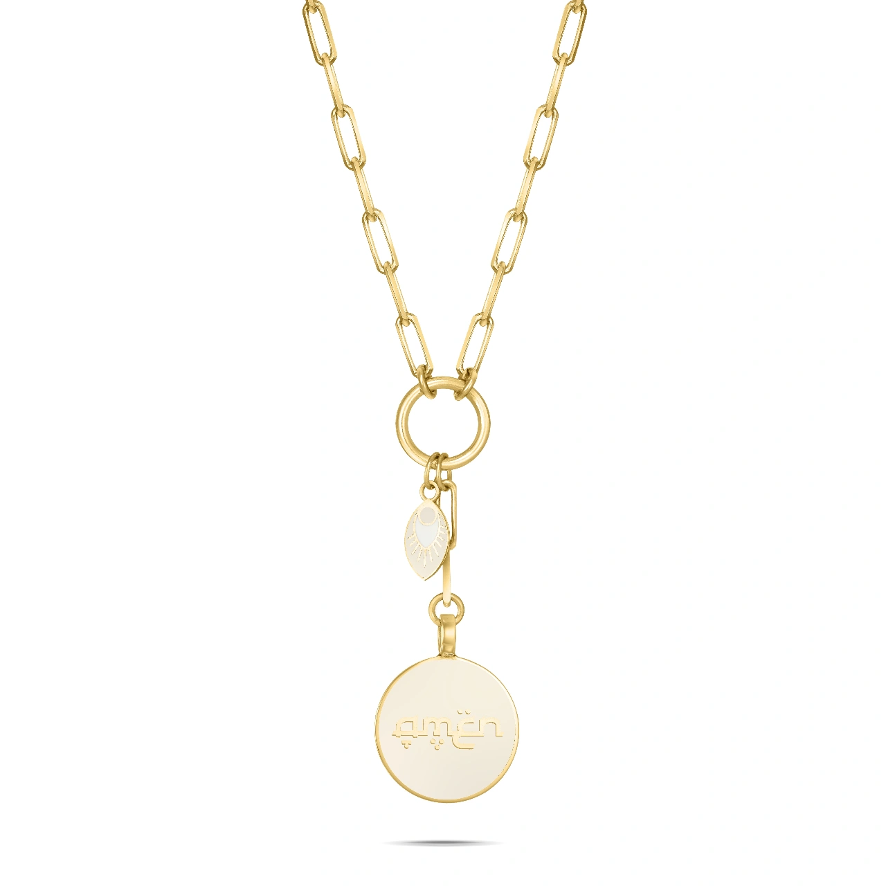Gold & Enamel Halo with charm - available in 3 colors