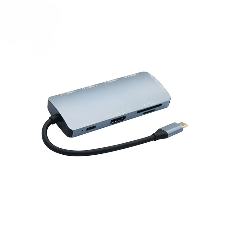 תחנת עגינה 9 ב-1 Type-C מאלומיניום