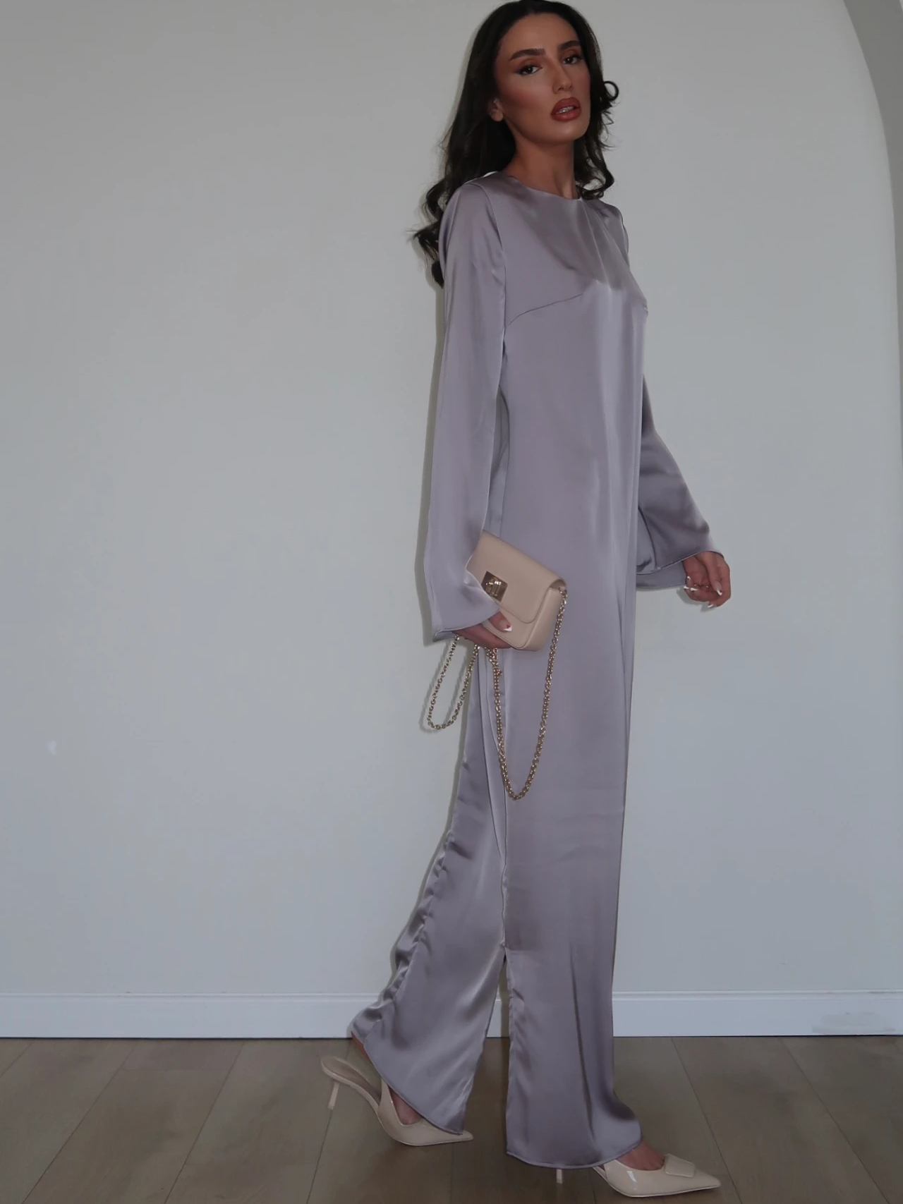 שמלת מילאן סגולה