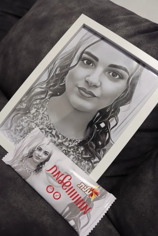 ציור דיגיטלי עם מסגרת🤍