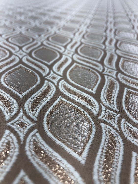 ז׳קארד דגם גלים צבע חום