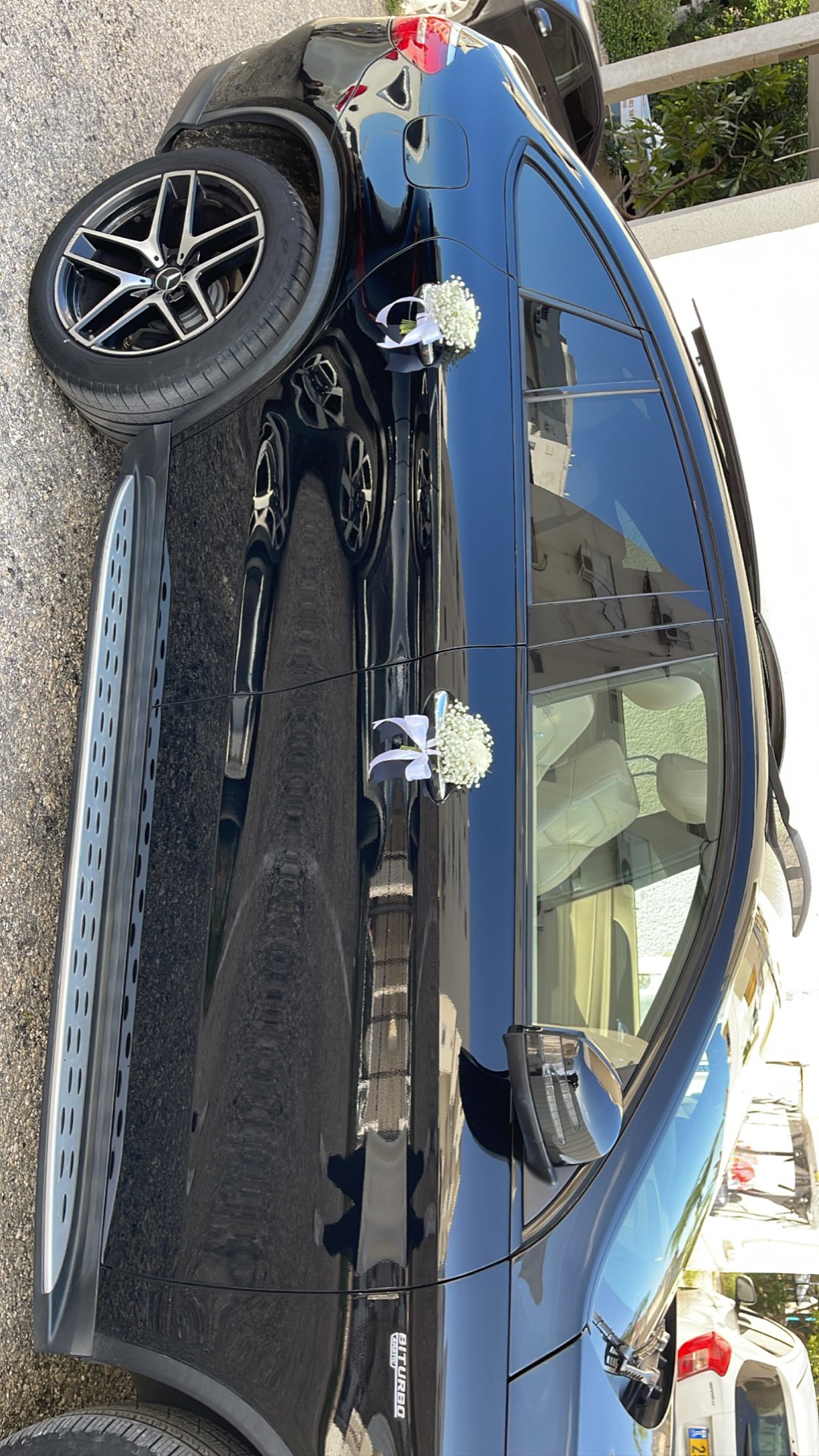 קישוט רכב חתן וכלה