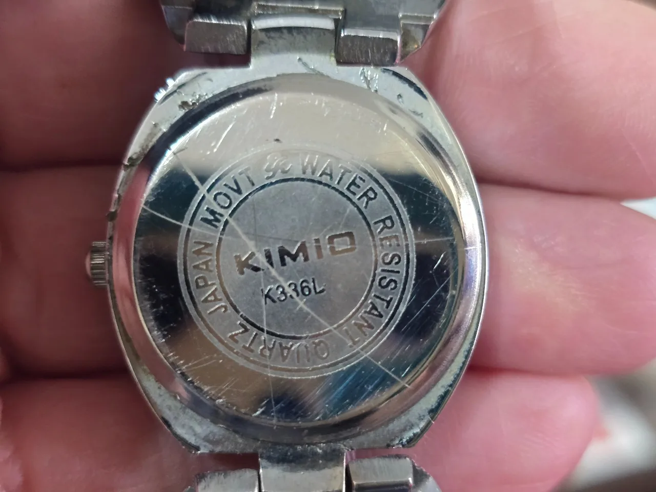 שעון יד לנשים גוף השעון והצמיד עשוים ממתכת חוסר בסוללה