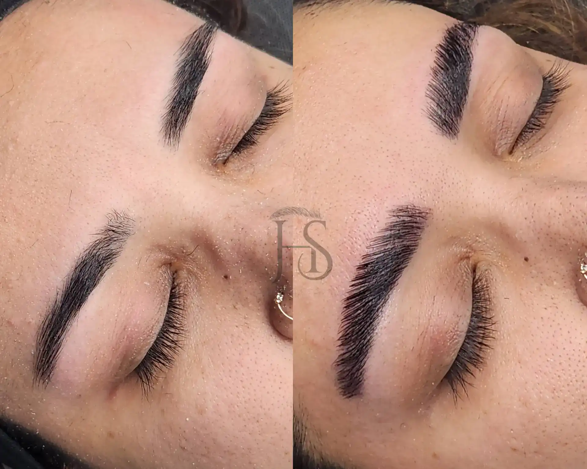 עיצוב גבות בתוספת צבע/ הרמת גבות