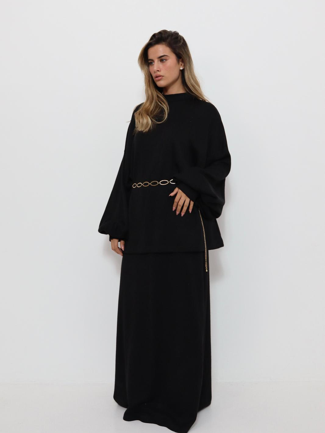 חליפת טרנינג רון שחור