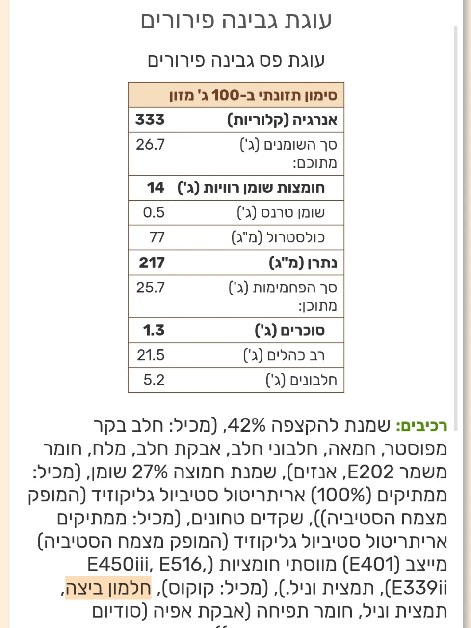 עוגת גבינה פירורים
