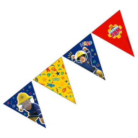 שרשרת דגלים 2.5מ 12יח -סמי הכבאי