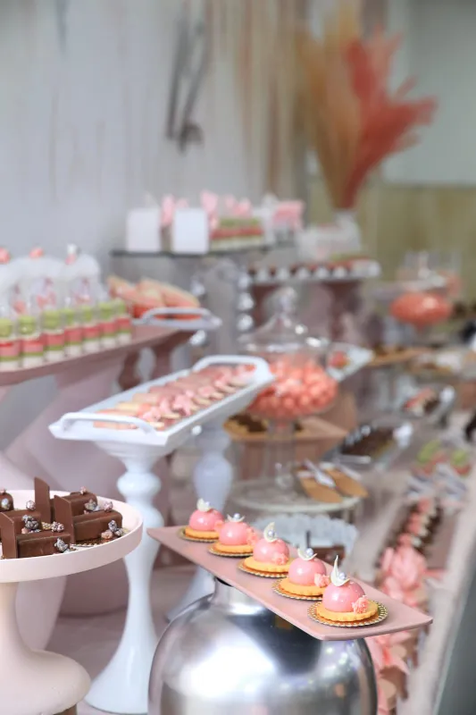 🤍🌷עיצוב בר בת-מצווה עדין ואלגנטי בגווני ורוד וכסף🌷🤍