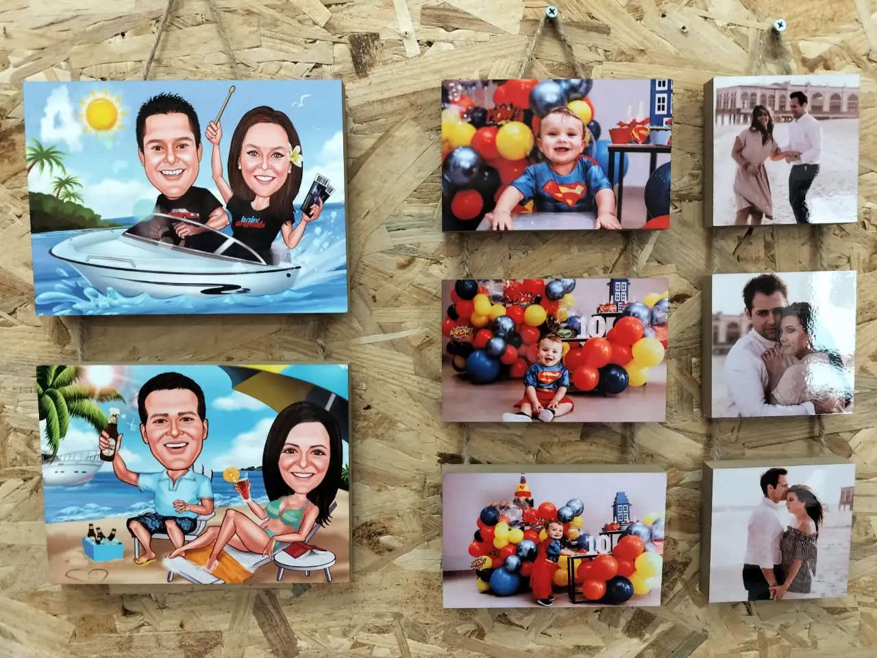 הדפסה על בלוק עץ